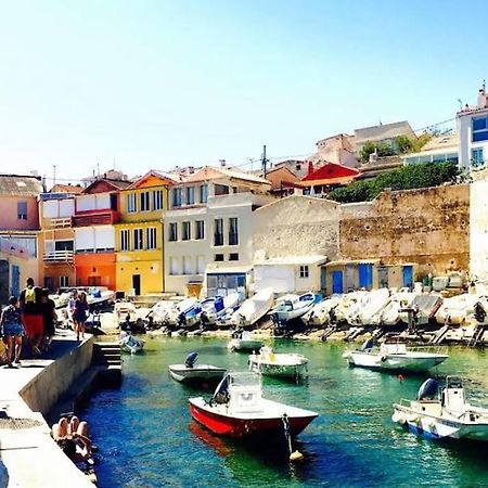 Villa En Bord De Mer A Malmousque Marseille Eksteriør billede